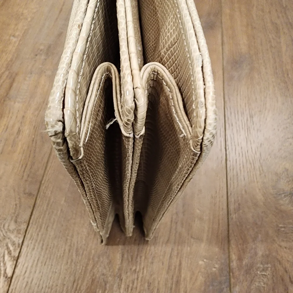 Vintage Freedom Shoes Reptile Top Handle Purse Bag 50s 60s Classic Neutral